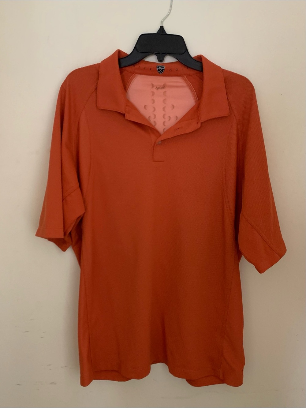 Nike Golf Orange Polo Shirt Sz XL